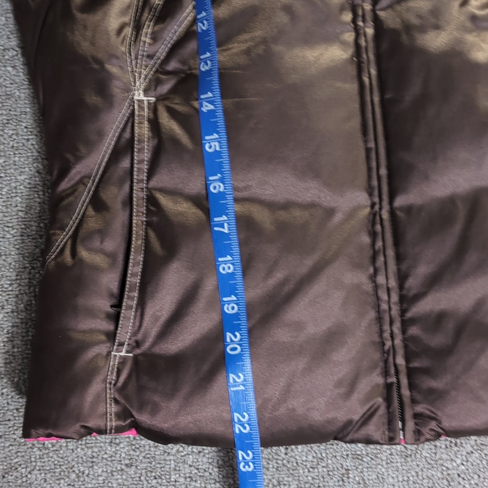 Vintage Deadstock Nike Reversible Down Puffer Vest Size Medium Pink/Copper Brown - Picture 13 of 13